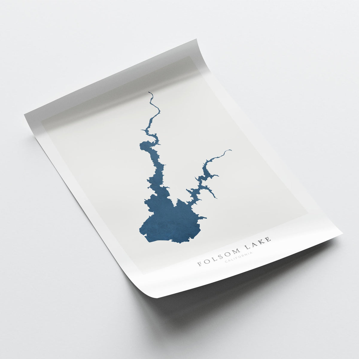folsom lake california map poster – minimalist lake wall art - image 6