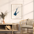 folsom lake california map poster – minimalist lake wall art - image 5