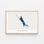 lake berryessa california map poster – minimalist lake wall art - image 2