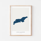 lake eleanor california map poster – minimalist lake wall art - image 2