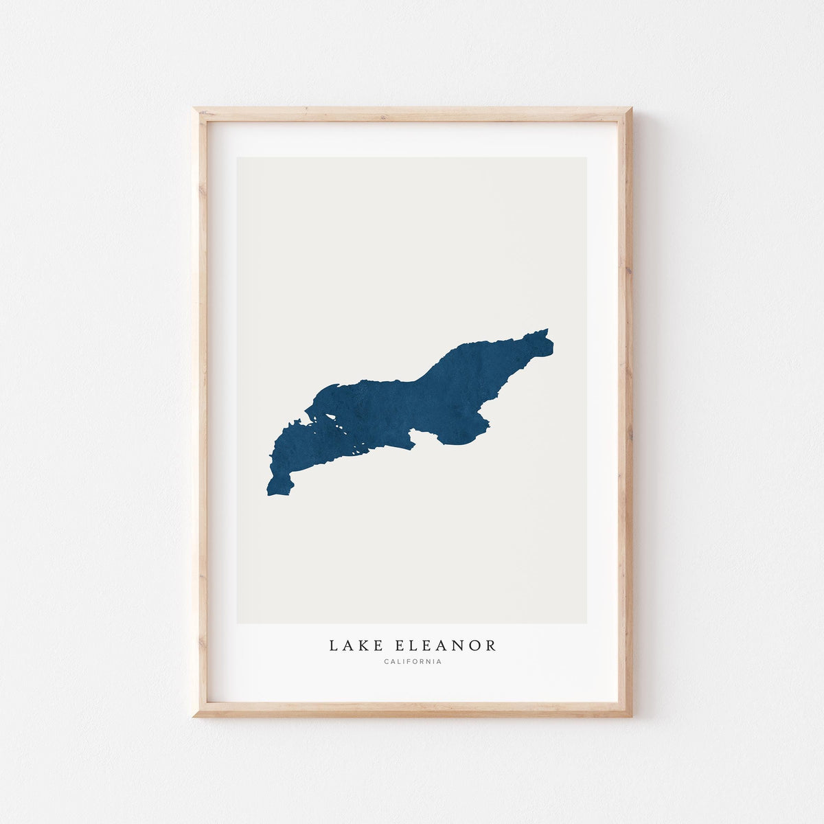 lake eleanor california map poster – minimalist lake wall art - image 2