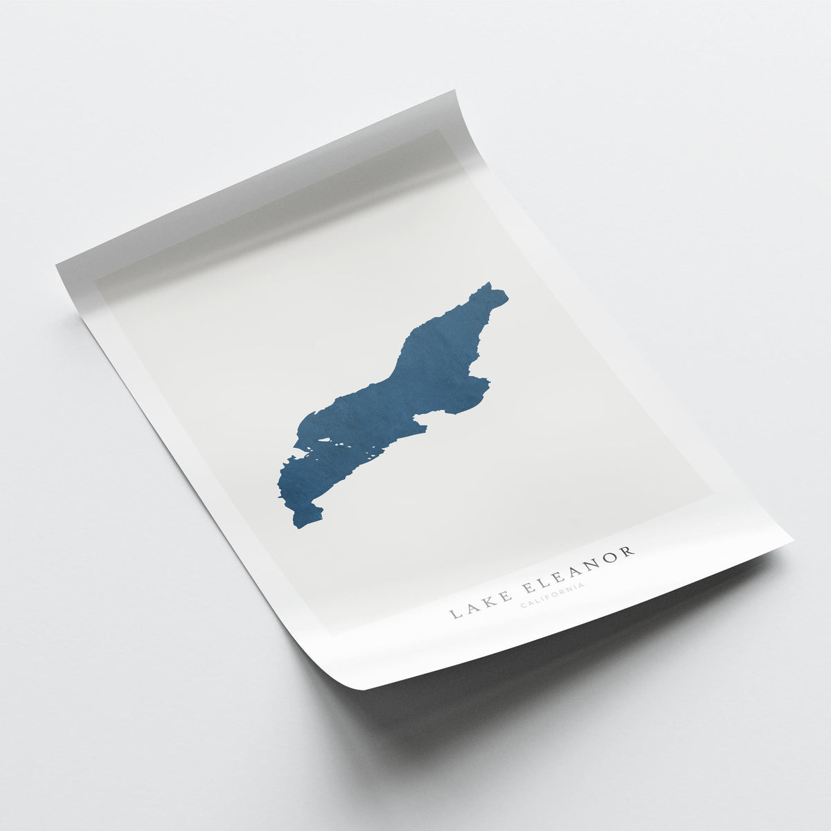 lake eleanor california map poster – minimalist lake wall art - image 6