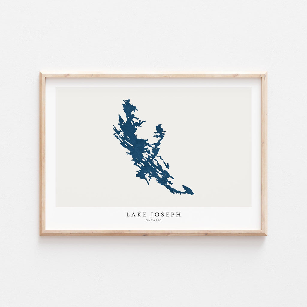 lake joseph ontario map poster – minimalist lake wall art - image 2