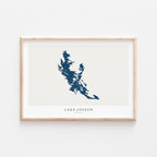 lake joseph ontario map poster – minimalist lake wall art - image 2