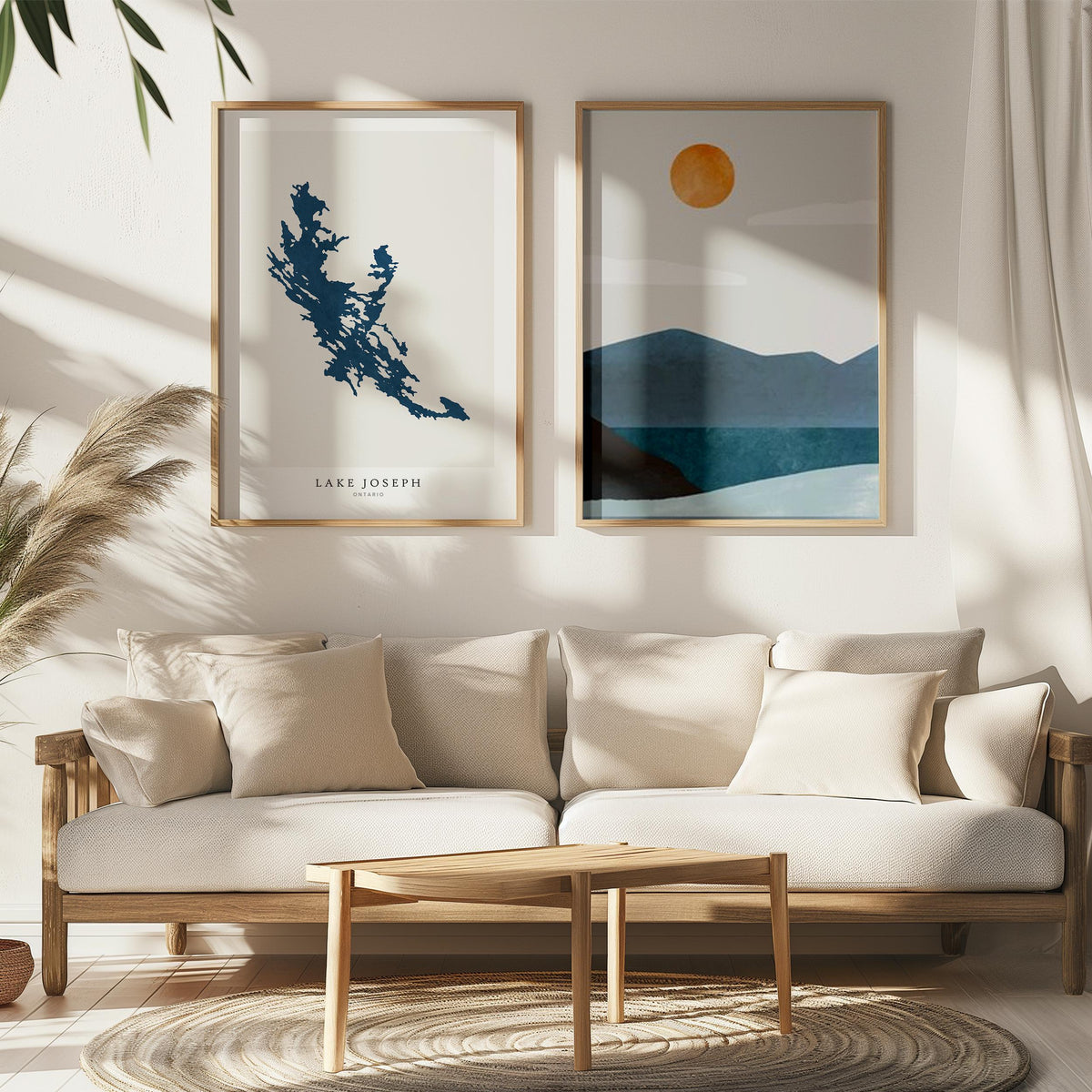 lake joseph ontario map poster – minimalist lake wall art - image 7