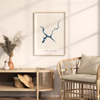 lake tulloch california map poster – minimalist lake wall art - image 5