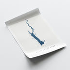 alum creek lake ohio map poster – minimalist lake wall art - image 6