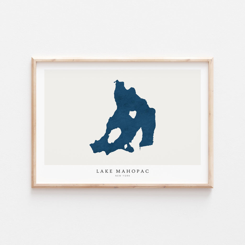 lake mahopac new york map poster – minimalist lake wall art - image 2