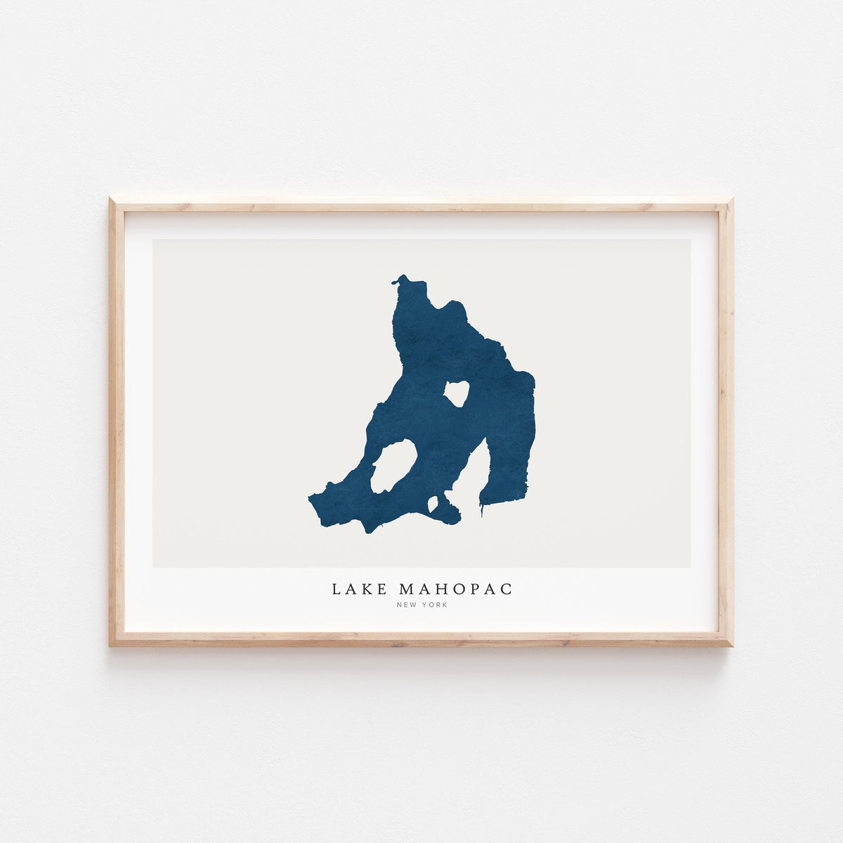 lake mahopac new york map poster – minimalist lake wall art - image 2