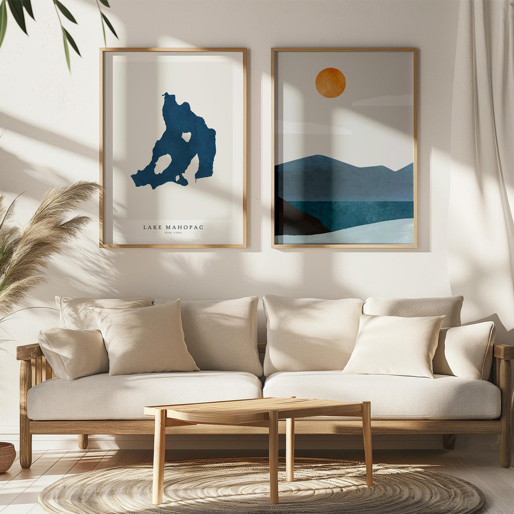 lake mahopac new york map poster – minimalist lake wall art - image 7