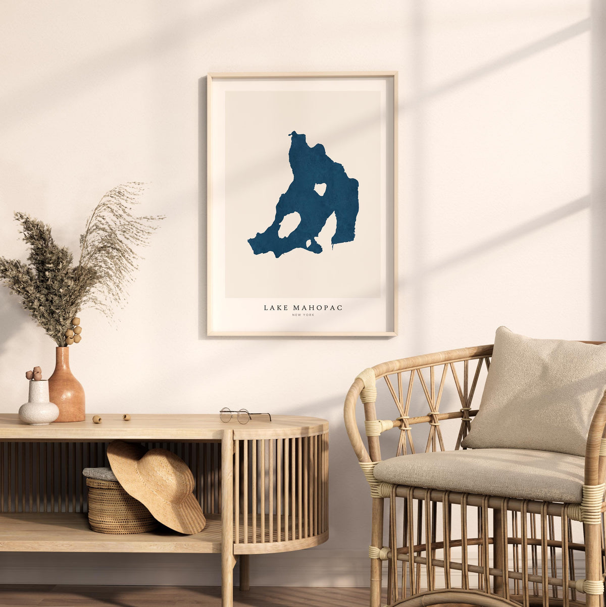 lake mahopac new york map poster – minimalist lake wall art - image 5