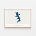 lake mohawk ohio map poster – minimalist lake wall art - image 2