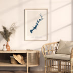 lake tenkiller oklahoma map poster – minimalist lake wall art - image 5