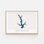 apple canyon lake illinois map poster – minimalist lake wall art - image 2