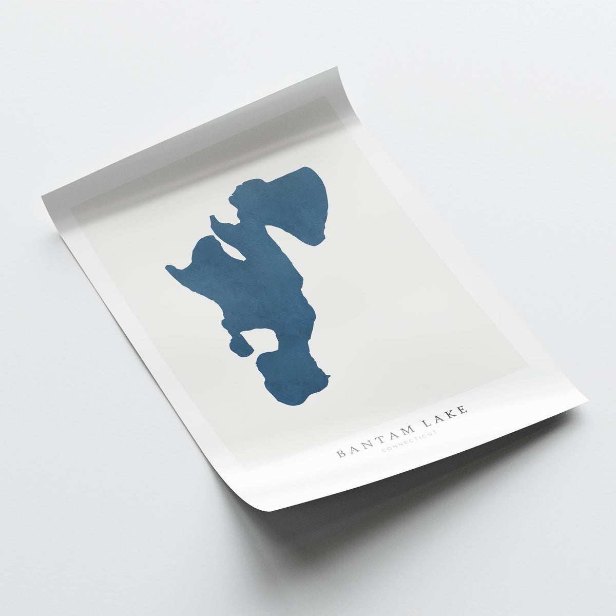 bantam lake connecticut map poster – minimalist lake wall art - image 6