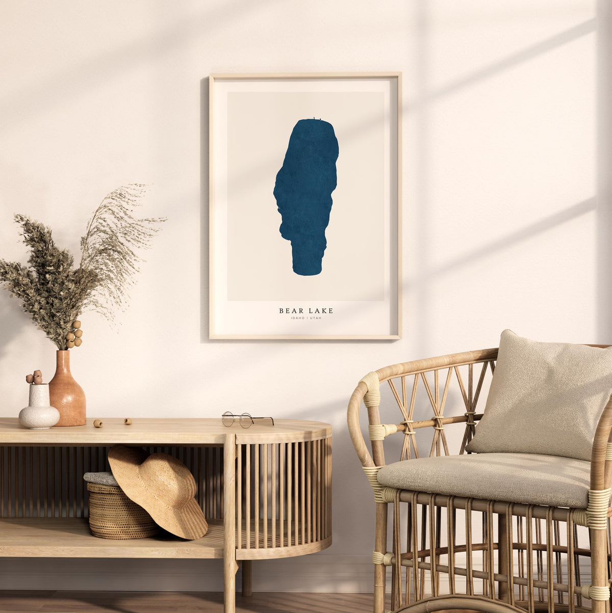 bear lake idaho map poster – minimalist lake wall art - image 5
