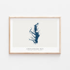 chesapeake bay delaware map poster – minimalist lake wall art - image 2