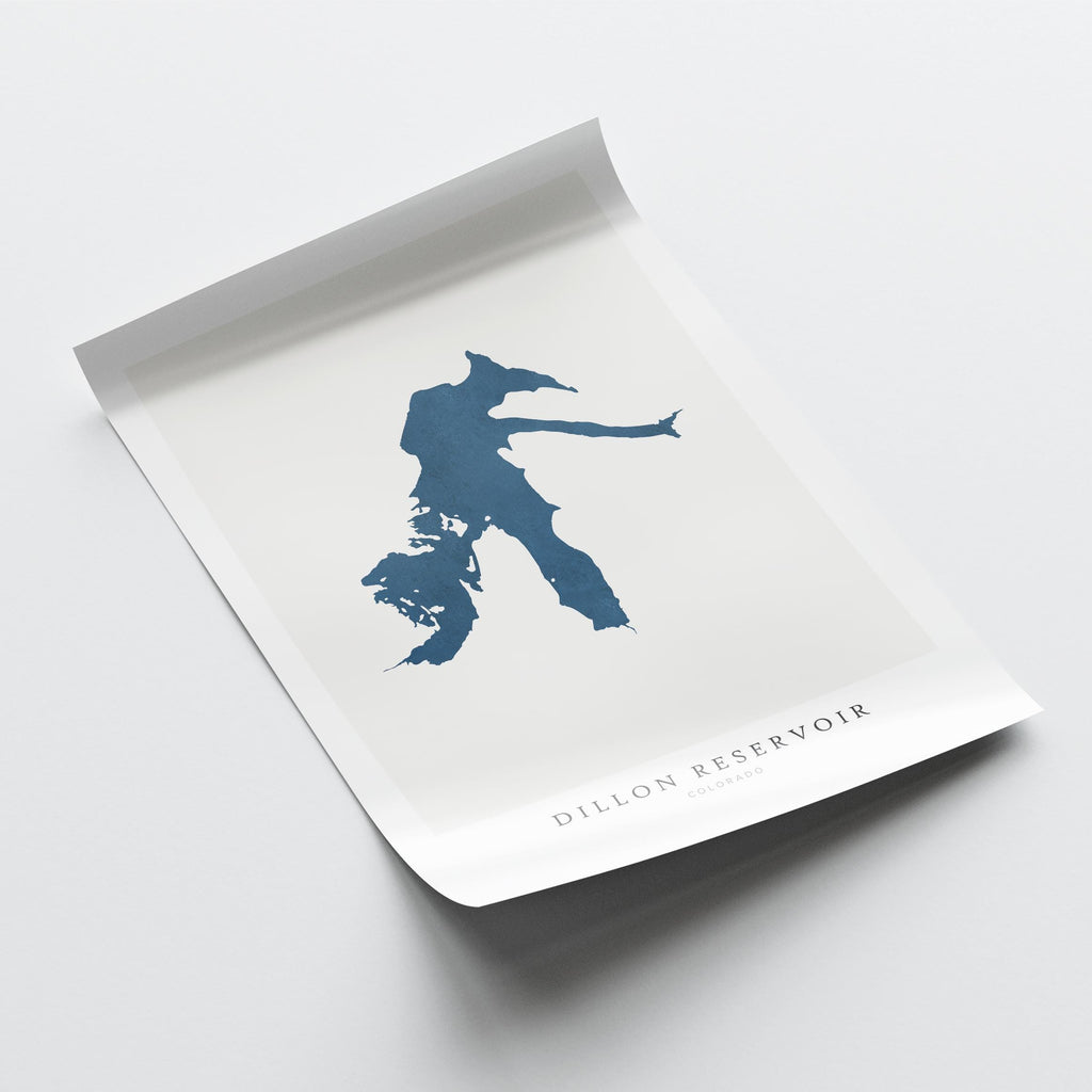 dillon reservoir colorado map poster – minimalist lake wall art - image 6