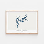 lake allatoona georgia map poster – minimalist lake wall art - image 2