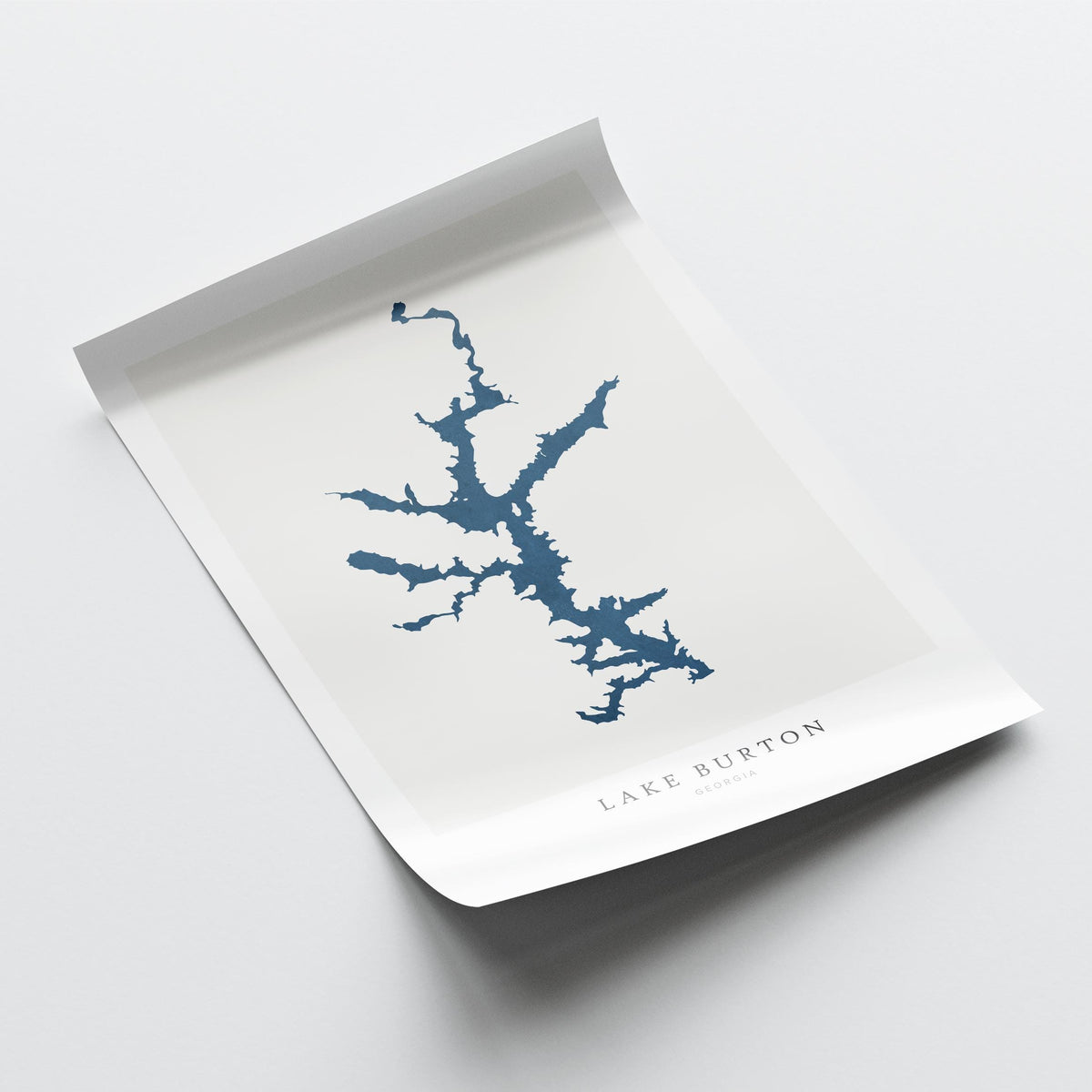 lake burton georgia map poster – minimalist lake wall art - image 6