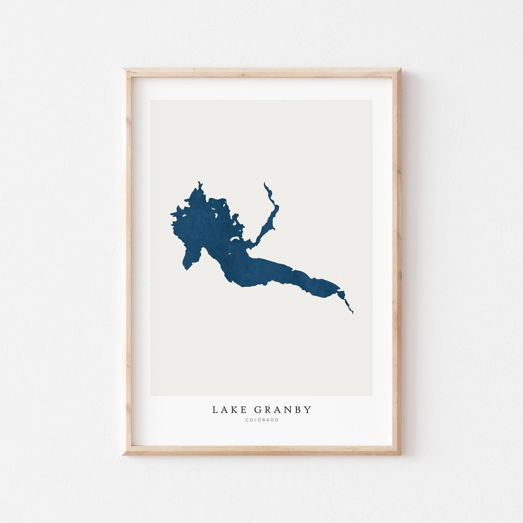 lake granby colorado map poster – minimalist lake wall art - image 2