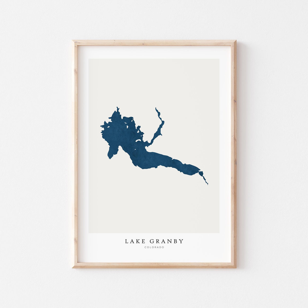 lake granby colorado map poster – minimalist lake wall art - image 2