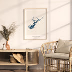lake lanier georgia map poster – minimalist lake wall art - image 5