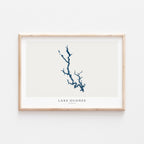 lake oconee georgia map poster – minimalist lake wall art - image 2