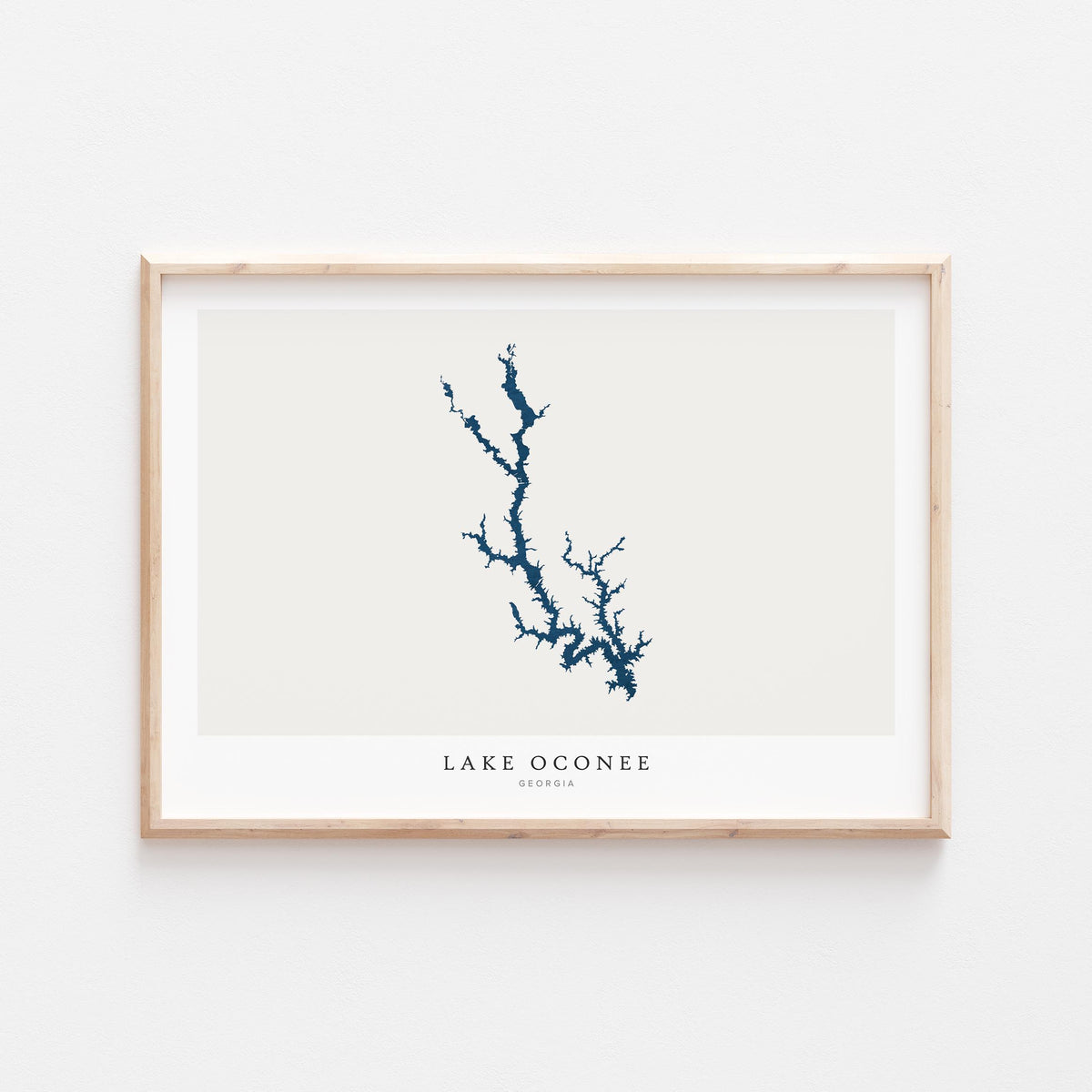 lake oconee georgia map poster – minimalist lake wall art - image 2