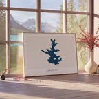 lake petit georgia map poster – minimalist lake wall art - image 4