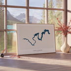 lake rabun georgia map poster – minimalist lake wall art - image 4