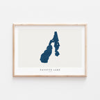 payette lake idaho map poster – minimalist lake wall art - image 2