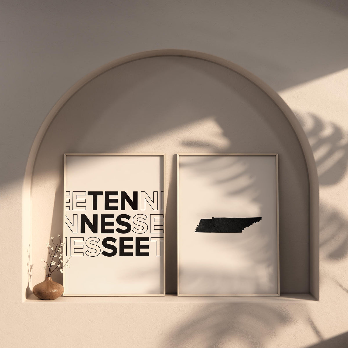 tennessee map and typography wall art set - image 6
