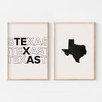 texas map and typography wall art set - image 5