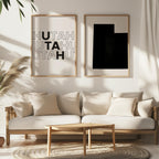 utah map and typography wall art set - image 4