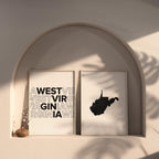 virginia map and typography wall art set - image 6
