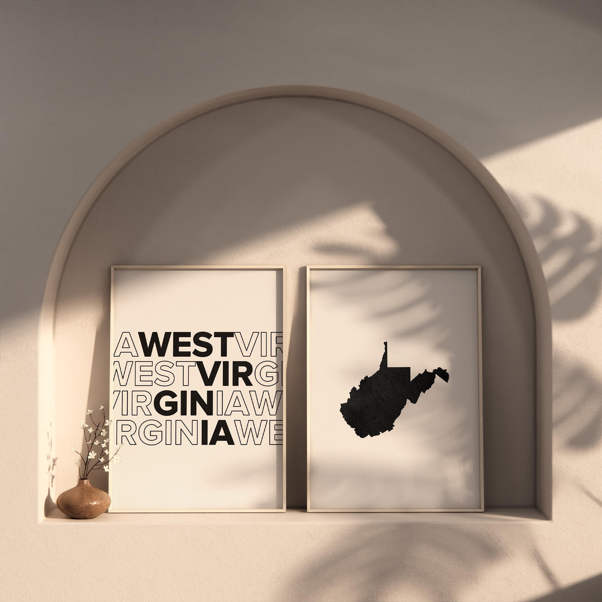 virginia map and typography wall art set - image 6