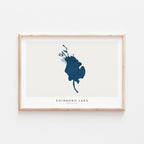 edinboro lake pennsylvania map poster – minimalist lake wall art - image 2