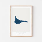 lake harmony pennsylvania map poster – minimalist lake wall art - image 2