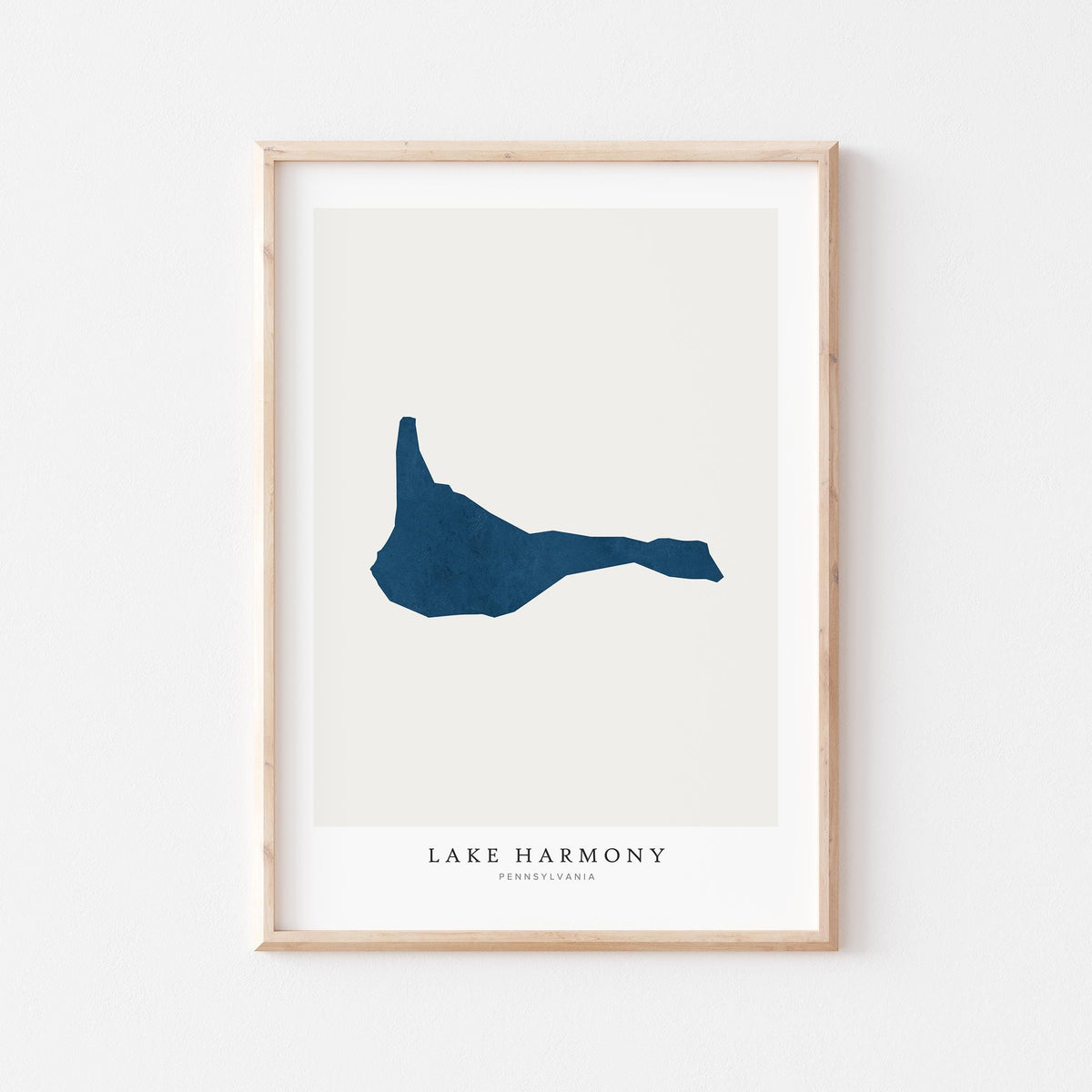 lake harmony pennsylvania map poster – minimalist lake wall art - image 2