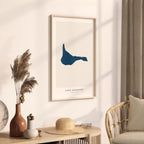 lake harmony pennsylvania map poster – minimalist lake wall art - image 3