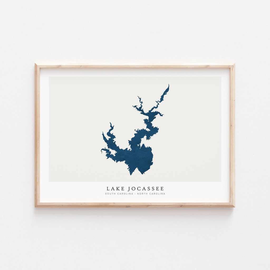 lake jocasee south carolina map poster – minimalist lake wall art - image 2