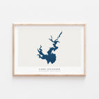 lake jocasee south carolina map poster – minimalist lake wall art - image 2