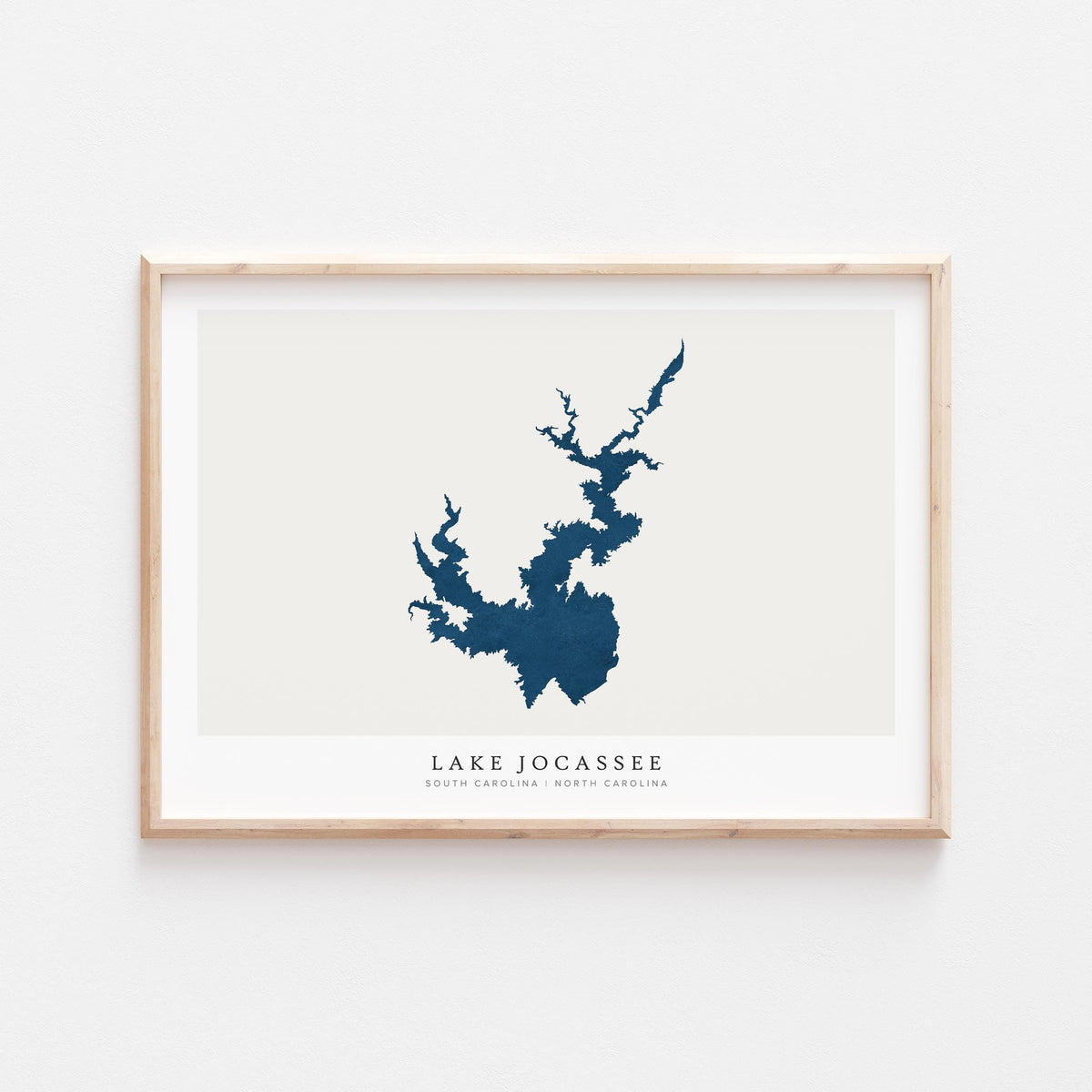 lake jocasee south carolina map poster – minimalist lake wall art - image 2