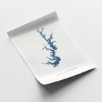 lake keowee south carolina map poster – minimalist lake wall art - image 6
