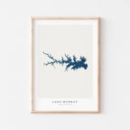 lake murray south carolina map poster – minimalist lake wall art - image 2