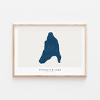wrighter lake pennsylvania map poster – minimalist lake wall art - image 2
