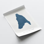 wrighter lake pennsylvania map poster – minimalist lake wall art - image 6