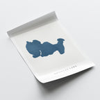 douglas lake michigan map poster – minimalist lake wall art - image 6