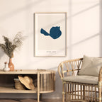glen lake michigan map poster – minimalist lake wall art - image 5